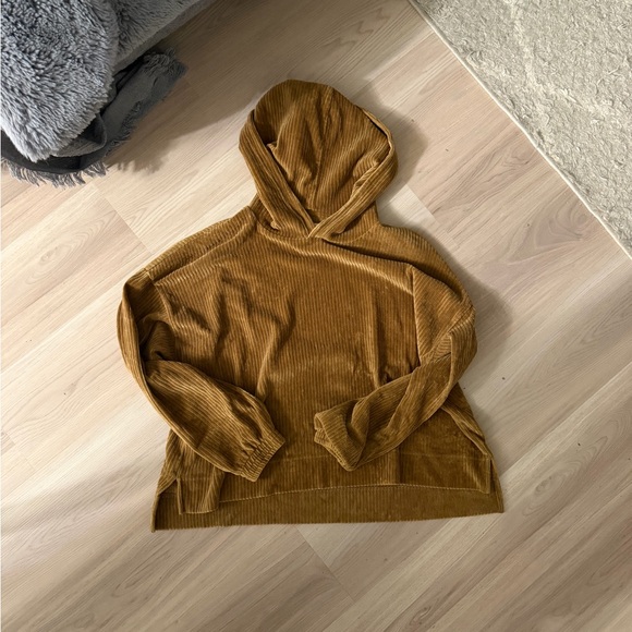 Aerie Tan Corduroy Hoodie and Pants Set - Picture 2 of 5